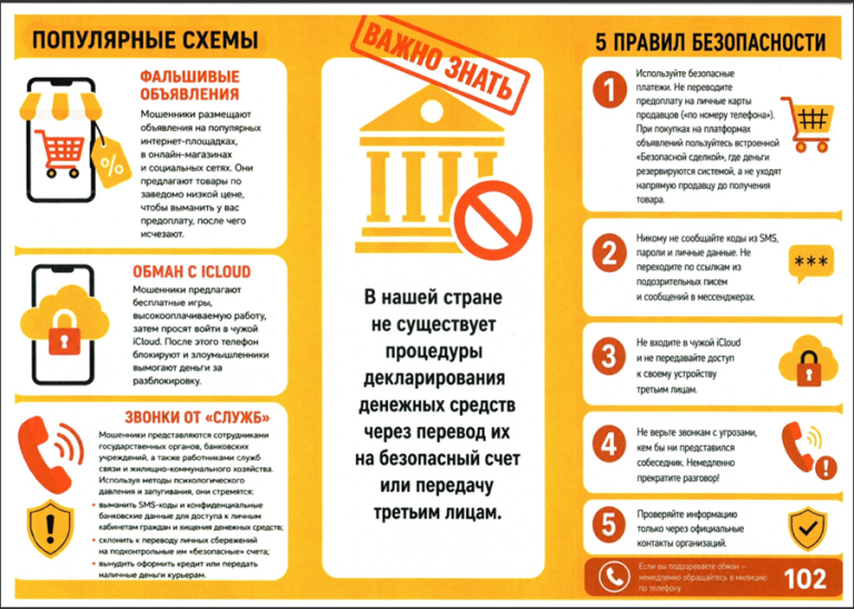 5 ПРАВИЛ БЕЗОПАСНОСТИ